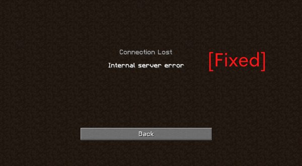 Internal Server Error Fixed
