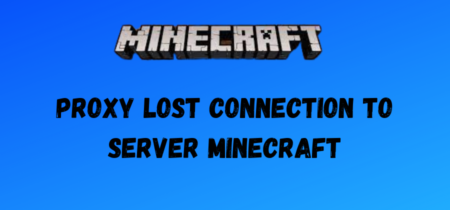 Proxy Lost Connection To Server Minecraft