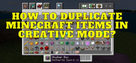 How To Duplicate Minecraft Items In Creative Mode?
