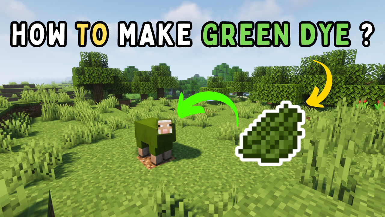 How to Make Green Dye in Minecraft in 3 easy steps!!