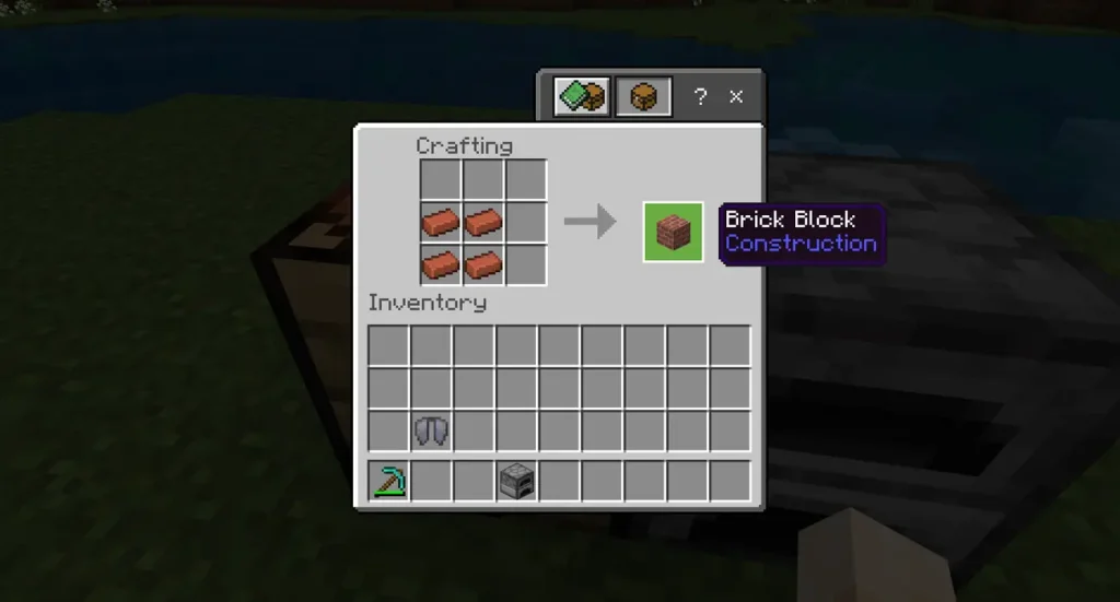 how to make bricks in minecraft